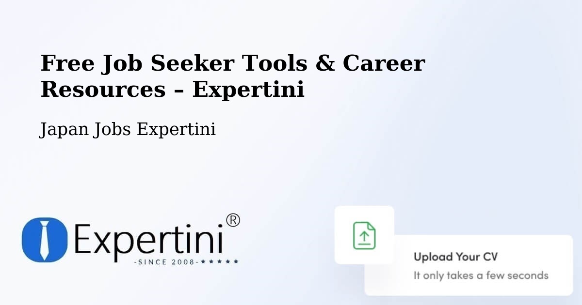 Free Job Seeker Tools & Career Resources – Tsugaru Shi - Tsugaru Shi, Japan Jobs Expertini